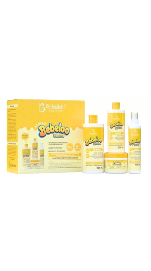 BIO INSTINTO KIT CAPILAR BEBELOO BANANA COM 4 UNIDADES