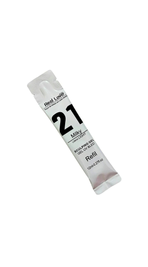 REAL LOVE GEL SCULPING REFIL 15ML 21  MILKY