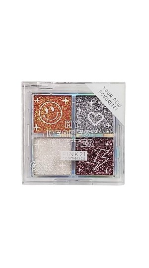 PINK 21 PALETA MY DEAREST GLITTER  COR 2  4G