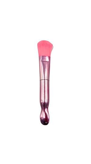 PINCEL PARA BASE COR ROSA CROMADO