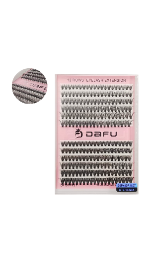 DAFU CÍLIOS TUFINHO  30P-0.1+ 40P-0.07  D 9-14 MIX