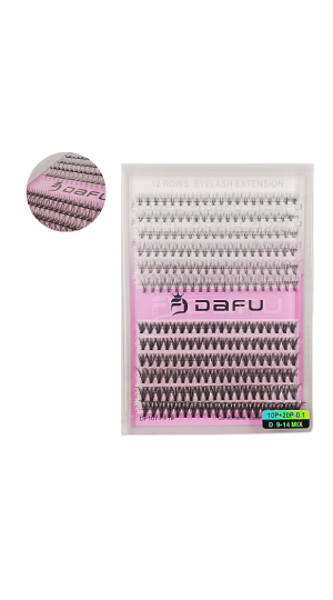 DAFU CÍLIOS TUFINHO 10P+20P-0.1  D 9-14 MIX