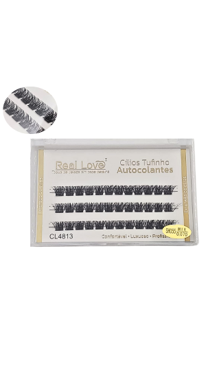 REAL LOVE CÍLIOS TUFINHO AUTOCOLANTES SHO55 0.07D MIX