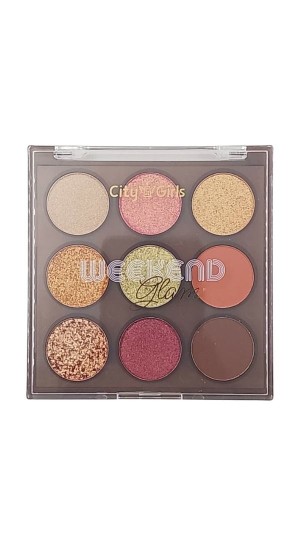 CITY GIRLS PALETA DE SOMBRA WEEKEND GLAM COR A 11,6G