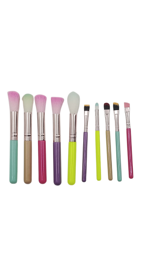 KIT DE PINCEL COLORIDO  C/10