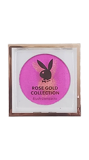 PLAYBOY ROSE GOLD COLLECTION BLUSH COMPACTO COR 1 5G