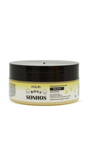 PORAN BONS SONHOS HIDRATANTE PARA OS PÉS RELAXE 150G 