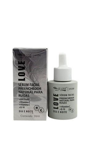 MAX LOVE SERUM PREENCHEDOR NATURAL PARA RUGAS 30ML