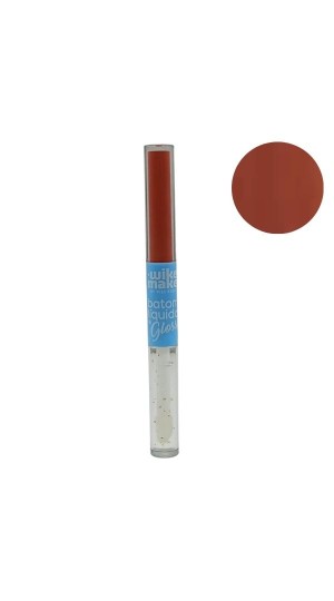 MISS RÔSE WIKE MAKE 2 EM 1 BATOM LIQUIDO E GLOSS COR 05 8ML