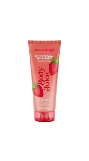 DERMA CHEM BODY JUICE CREME CORPORAL DE MORANGO  100G