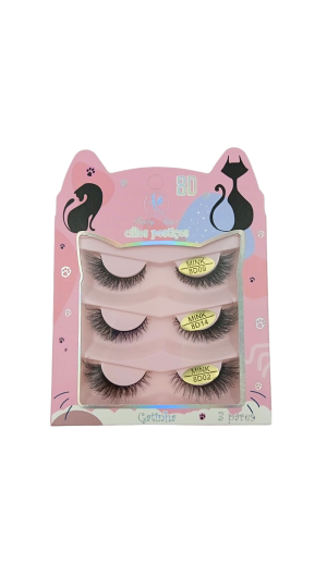 RUBY ANJO CÍLIOS POSTIÇO 8D C/3 