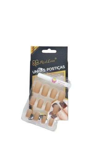 REAL LOVE UNHA POSTIÇA C/12 NUDE