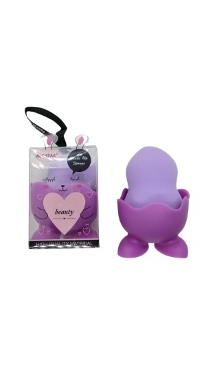 MEIUSTAR ESPONJA C/SUPORTE ROXO