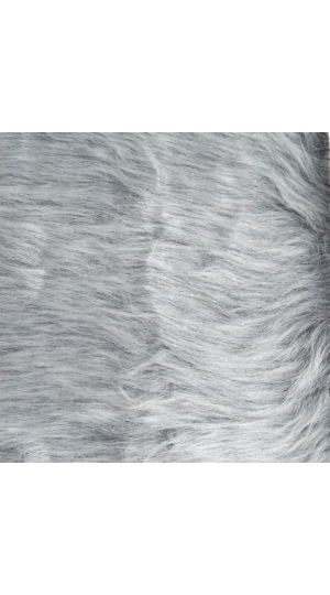 TAPETE PELO ALTO 33X41 PRETO C/BRANCO