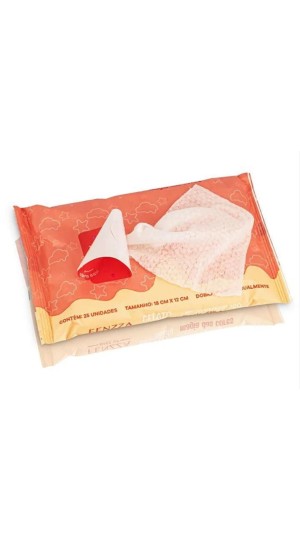 FENZZA LENÇO UMEDECIDO GELATO BEAUTY C/25 UNIDADES