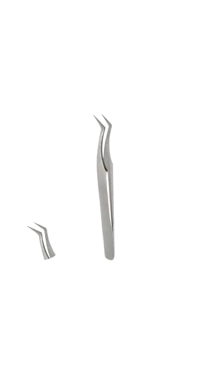 HELEN COLOR BEAUTY TOOLS PINÇA PRATA CURVADA