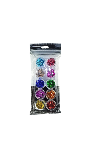 FOLHA DE OURO COLORIDA C/10 UNIDADES