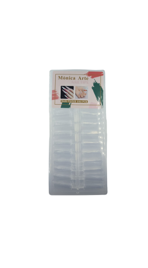 MONICA ARTE UNHA NAIL TIPS CURVATURA C TRANSPARENTE C/240