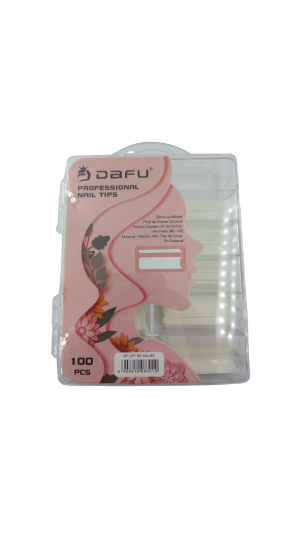 DAFU UNHA POSTIÇA CURVATURA C ALONGADA LEITOSA C/100 PEÇAS