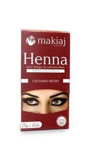 MAKIAJ HENNA CASTANHO MEDIO
