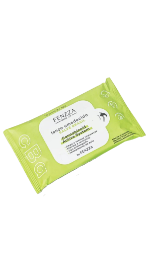 FENZZA LENÇO UMEDECIDO SALVE BRASIL CBA COM 25 UNIDADES