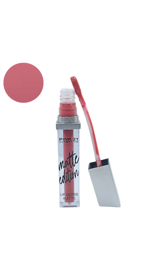 PINK 21 LIP GLOSS MATTE EDITION 5ML COR 01