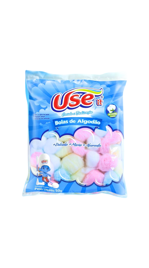 USE IT BOLAS DE ALGODÃO 50G COLORIDO