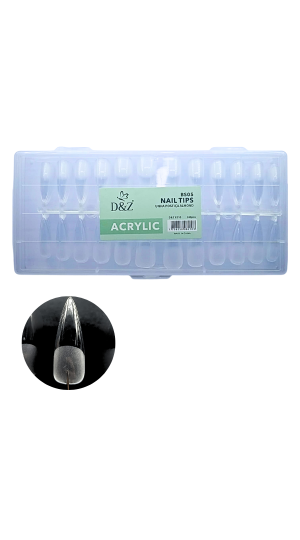 D&Z UNHA POSTIÇA ALMOND ACRYLIC 240PCS